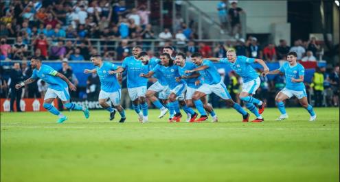 الأول في تاريخه.. ركلات الحظ تنقذ مانشستر سيتي أمام إشبيلية وتقوده للسوبر الأوروبي (فيديو)